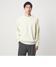 コットン リバー カノコ クルーネック ニット