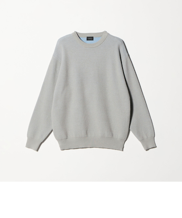 コットン リバー カノコ クルーネック ニット