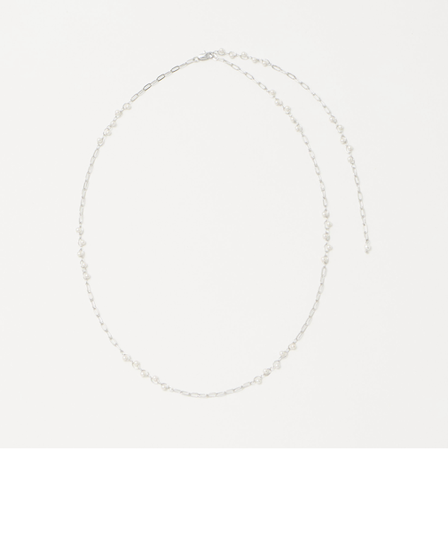 2WAY チェーン フェイクパール コンビネックレス