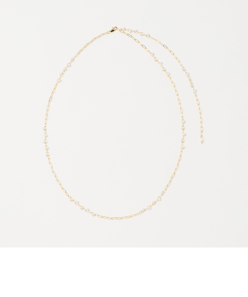 2WAY チェーン フェイクパール コンビネックレス