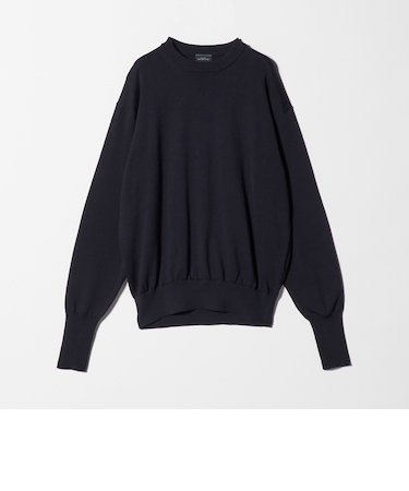 FINE BASIC アメリカンシーアイランドコットン クルーネック ニット