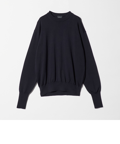 FINE BASIC アメリカンシーアイランドコットン クルーネック ニット