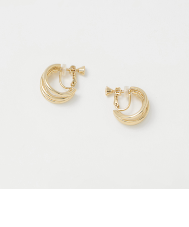 ラインミックス フープイヤリング