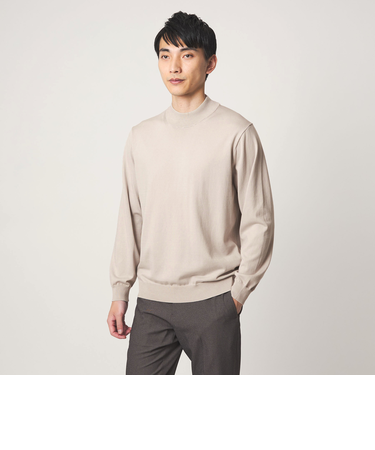 MTB コットン ハイゲージ モックネック ニット