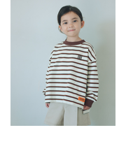 【別注】<UNIVERSAL OVERALL>ボーダー ロングスリーブ / キッズ 100cm-130cm