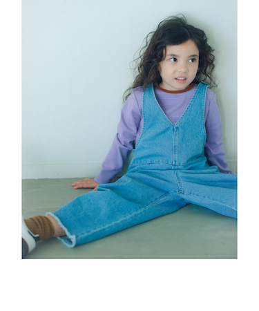 デニム サロペット / キッズ  100cm-160cm