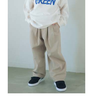 ツータック パンツ / キッズ  100cm-160cm