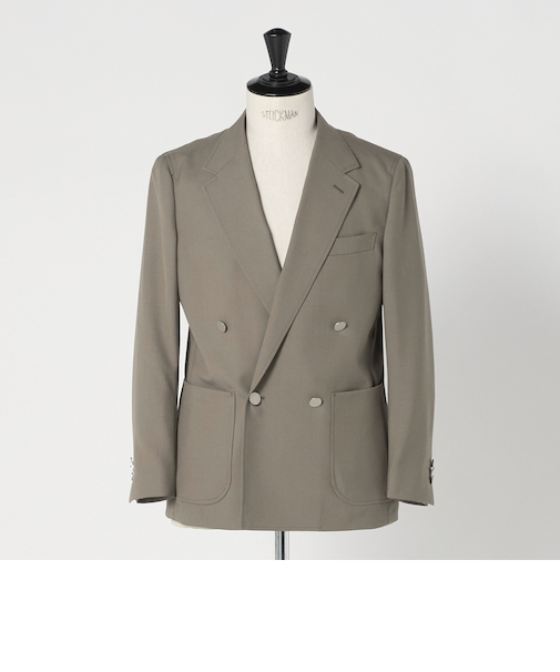 TW トロピカル ダブルブレスト 4B ブレザー ジャケット