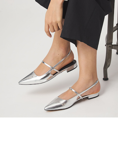 ポインテッド ストラップ シューズ