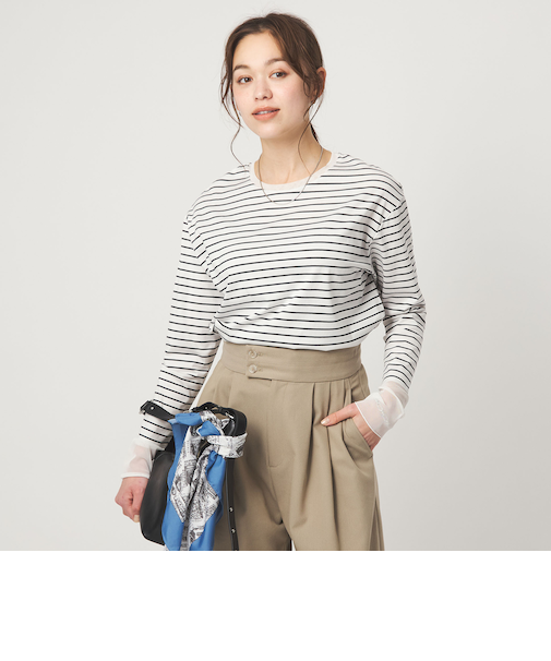 ソデ チュール プルオーバー カットソー