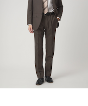 VITALE BARBERIS CANONICO ラスティック 無地 CLS 1プリーツ スーツパンツ セットアップパンツ