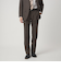 VITALE BARBERIS CANONICO ラスティック 無地 CLS 1プリーツ スーツパンツ セットアップパンツ
