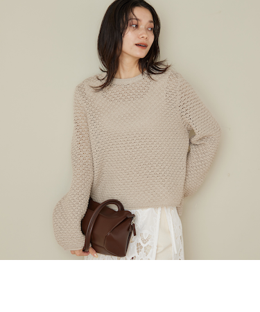 メッシュ ニット 2WAY プルオーバー ウォッシャブル