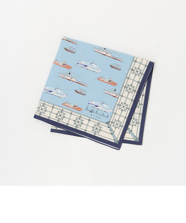 <Dieffe Kinloch>コットン プリント ハンカチ