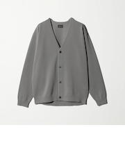 ポリエステル リンクス Vネック カーディガン