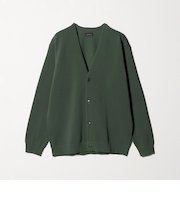 ポリエステル リンクス Vネック カーディガン