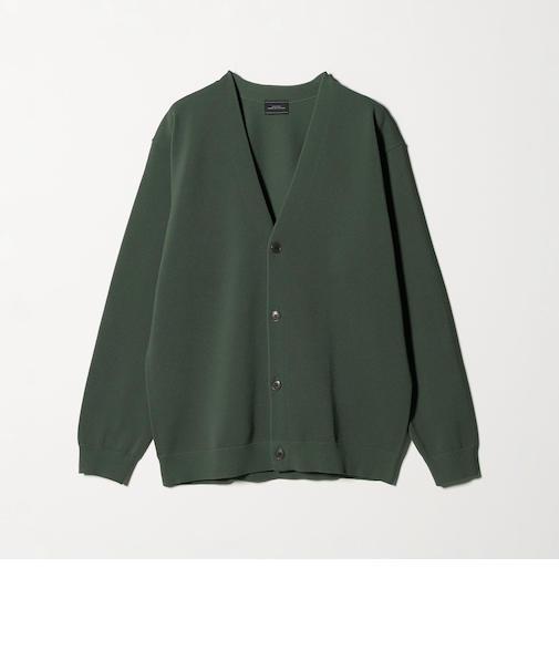 ポリエステル リンクス Vネック カーディガン
