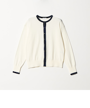 ＜1_OF MINE＞クルーネック ニット カーディガン