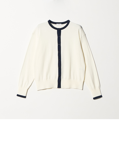 ＜1_OF MINE＞クルーネック ニット カーディガン