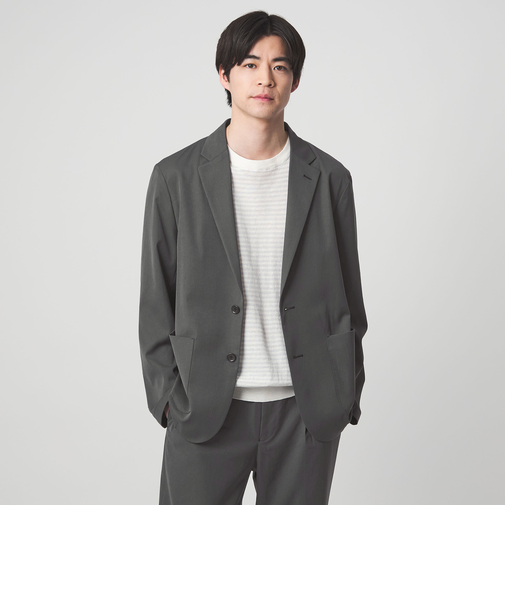 DICROS ポリエステル ツイル リラックス ジャケット -ストレッチ・撥水-