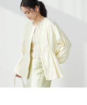 ［size SHORTあり］ウエスト ギャザー ブルゾン