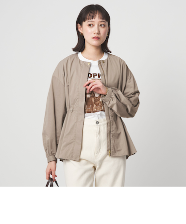 ［size SHORTあり］ウエスト ギャザー ブルゾン