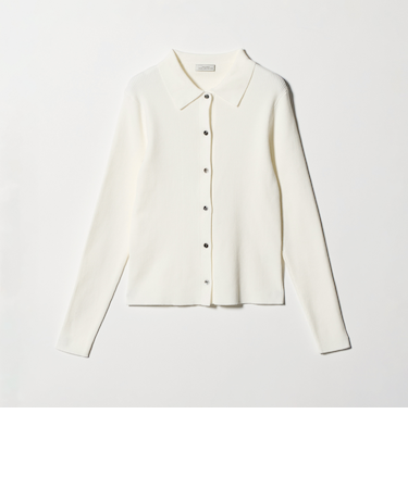 ＜1_OF MINE＞エリツキ リブ ニット