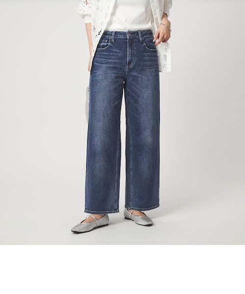 別注】＜Healthy DENIM＞ストレート ワイド デニムパンツ ミッドライズ