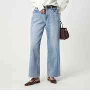 【別注】＜Healthy DENIM＞ストレート ワイド デニムパンツ ミッドライズ