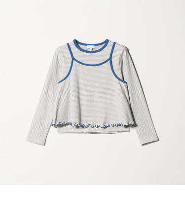 ボーダーTシャツ＋キャミソール セット / キッズ 140cm-160cm