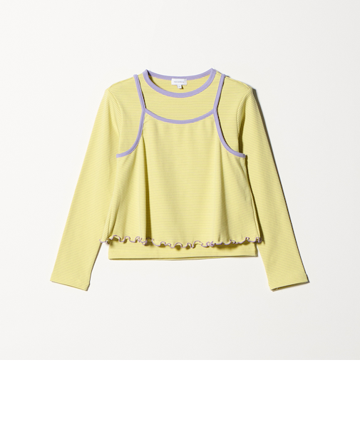 ボーダーTシャツ＋キャミソール セット / キッズ 140cm-160cm