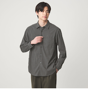 【WEB限定】JUST fit ウールライク シャツ -ストレッチ-