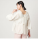 ボイル 2WAY リボン ギャザー ブラウス