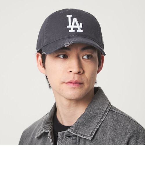 別注】＜NEW ERA＞GLR ダメージ MLB 9THIRTY キャップ｜グリーン