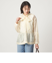 【別注】＜dahl'ia＞シアー ボウタイ ブラウス