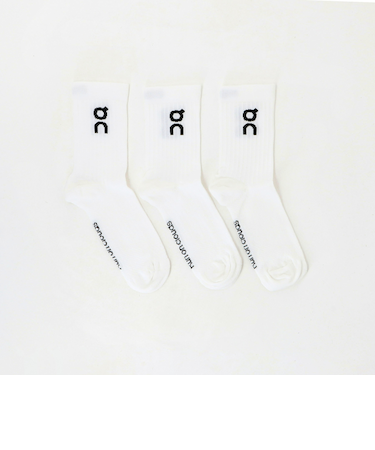 ＜On＞LOGO SOCK HIGH 3パック ソックス