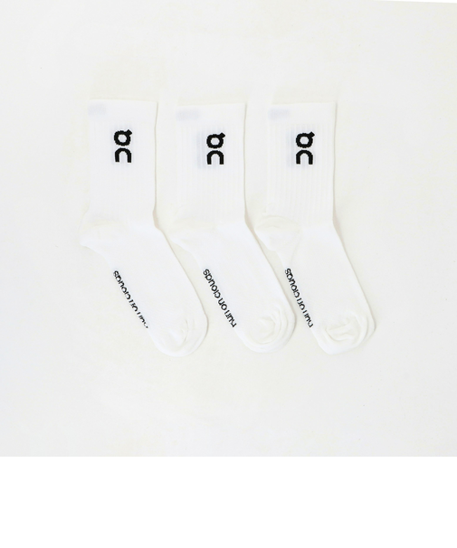 ＜On＞LOGO SOCK HIGH 3パック ソックス