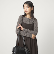 【別注】＜PROTAGONISTA＞ヘンリーネック ロングスリーブ Tシャツ