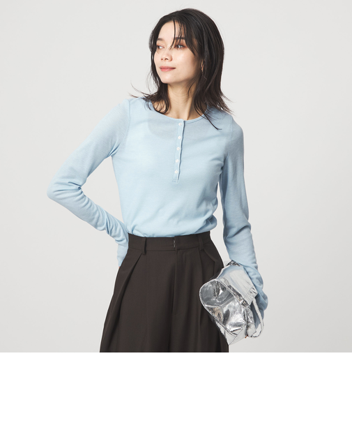 【別注】＜PROTAGONISTA＞ヘンリーネック ロングスリーブ Tシャツ