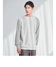 メランジ パイル クルーネック カットソー