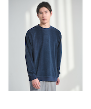 メランジ パイル クルーネック カットソー