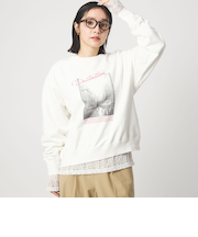 【WEB限定】＜at ease＞フォト プリント スウェット プルオーバー