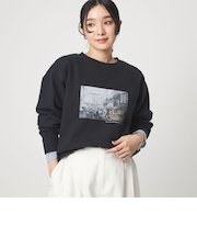 【WEB限定】＜at ease＞フォト プリント スウェット プルオーバー