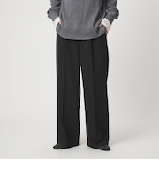 【WEB限定】＜at ease＞オルマイ ワイド パンツ ウォッシャブル ストレッチ UVカット