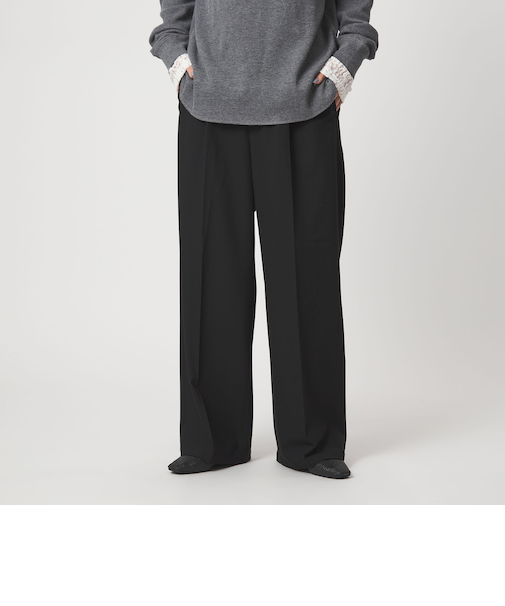 【WEB限定】＜at ease＞オルマイ ワイド パンツ ウォッシャブル ストレッチ UVカット