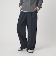 【WEB限定】＜at ease＞オルマイ ワイド パンツ ウォッシャブル ストレッチ UVカット