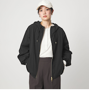 【WEB限定】＜at ease＞フード ブルゾン マシンウォッシャブル 撥水 UVカット