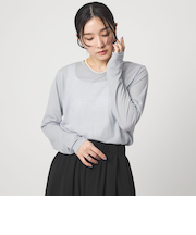 【WEB限定】＜at ease＞シアー テンジク ロングスリーブ カットソー