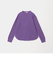 【WEB限定】<at ease>ワッフル ヘンリーネック ロングスリーブ カットソー