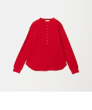 【WEB限定】＜at ease＞ワッフル ヘンリーネック ロングスリーブ カットソー